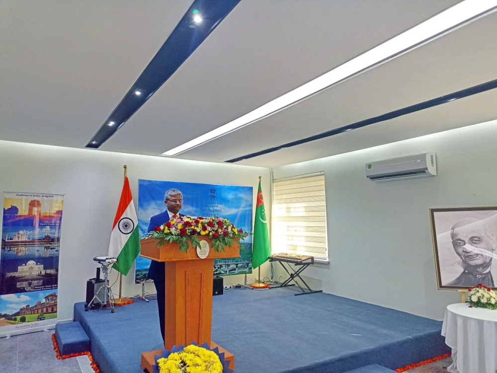 EMBASSY OF INDIA IN ASHGABAT OBSERVED NATIONAL UNITY DAY AND COMMEMORATION OF THE 150TH BIRTH ANNIVERSARY OF SARDAR VALLABHBHAI PATEL surady
