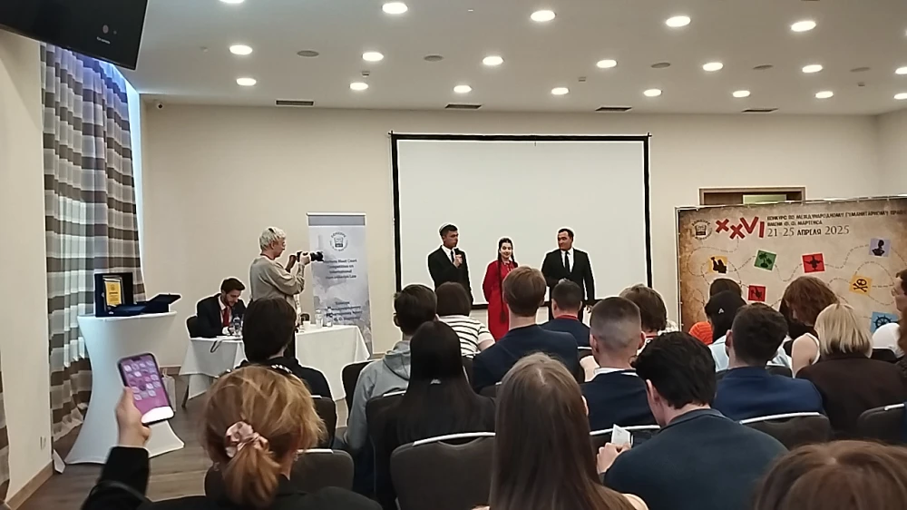 Turkmen students successfully performed at the Competition on International Humanitarian Law named after F.F.Martens