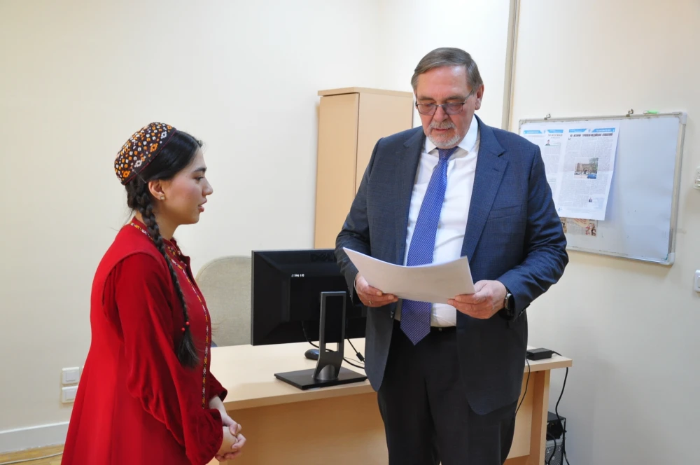 СОСТОЯЛАСЬ ВСТРЕЧА С ЧРЕЗВЫЧАЙНЫМ И ПОЛНОМОЧНЫМ ПОСЛОМ РОССИЙСКОЙ ФЕДЕРАЦИИ В ТУРКМЕНИСТАНЕ