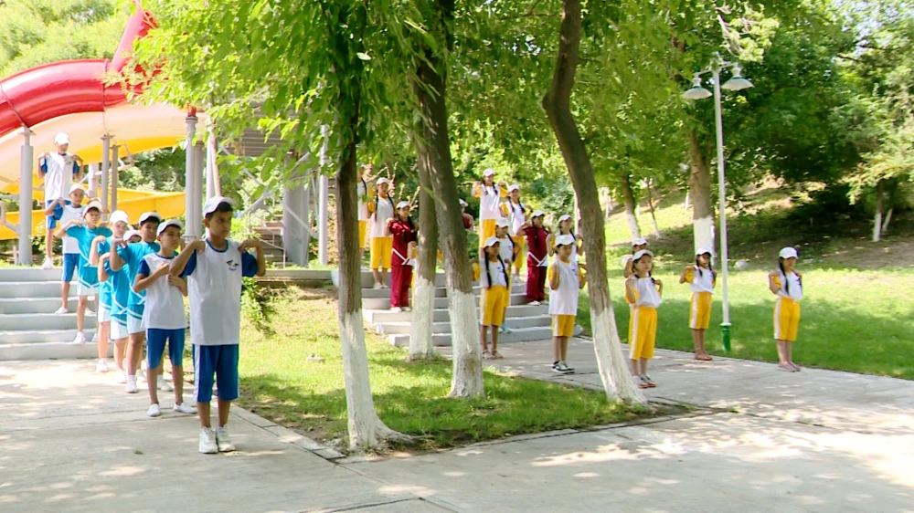 A LESSON WAS HELD AT THE “YASHLYK” CHILDREN’S HEALTH CAMP