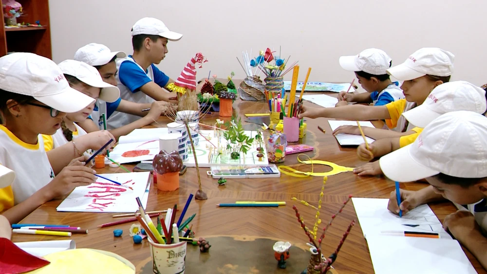 A LESSON WAS HELD AT THE “YASHLYK” CHILDREN’S HEALTH CAMP