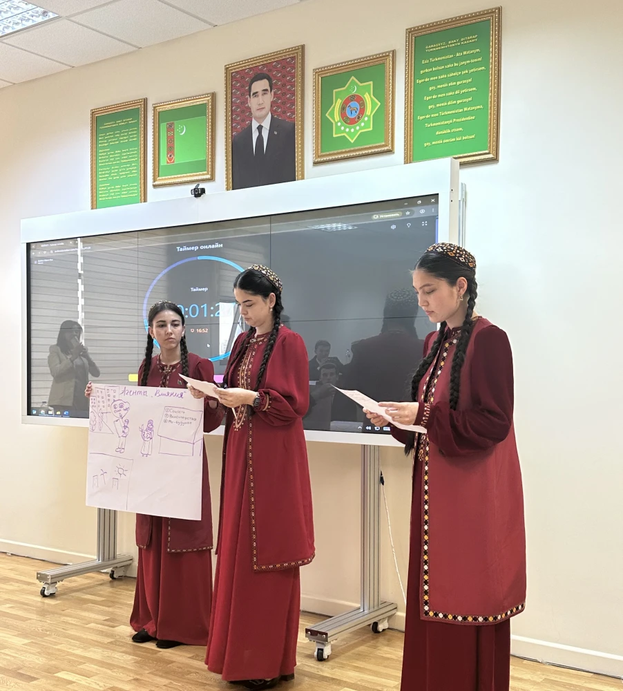 ÝHHG-NIŇ AŞGABATDAKY MERKEZINIŇ GURAMAGYNDA TALYPLAR ÜÇIN OKUW SAPAGY GEÇIRILDI