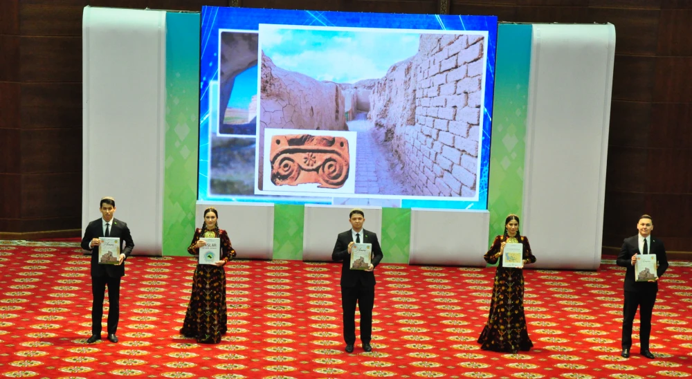 CEREMONY DEDICATED TO THE BOOK OF THE PRESIDENT OF TURKMENISTAN "ANAU-CULTURE ORIGINATED FROM MILLENNIA”