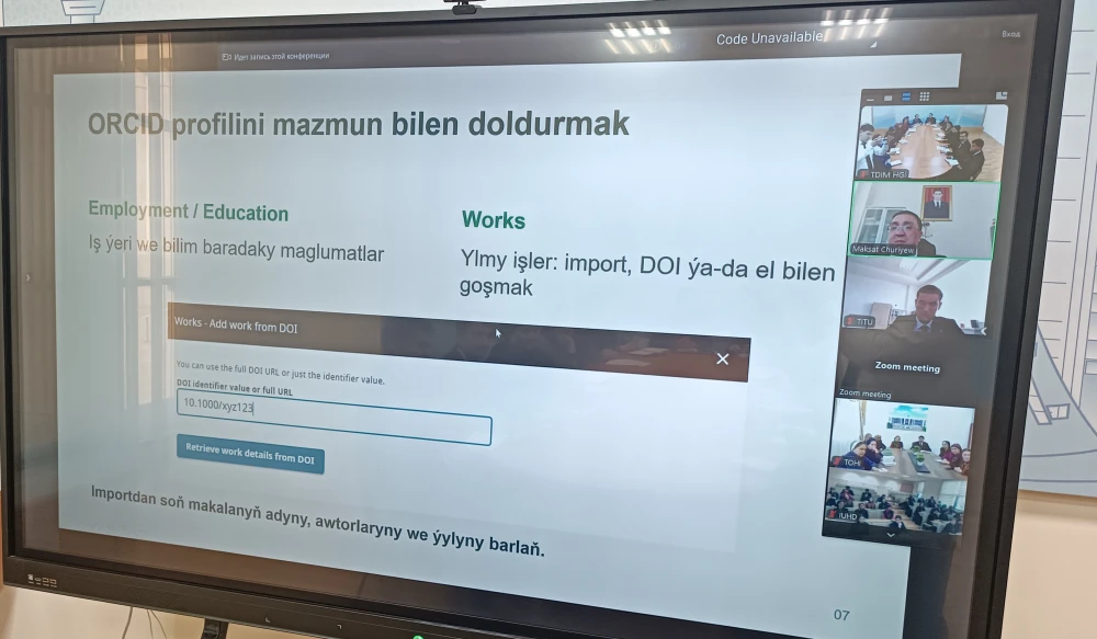 ONLAÝN USULY-OKUW MASLAHAT GEÇIRILDI