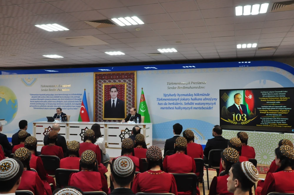 TURKMENISTAN – AZERBAIJAN: LECTURE ON “FRATERNAL AND STRATEGIC COOPERATION” WAS HELD
