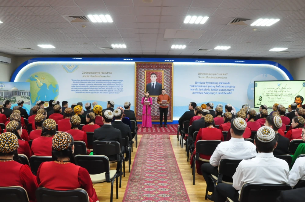HAFEZ ŞIRAZYNYŇ ŞYGRYÝET GÜNI MYNASYBETLI GURALAN MEDENI-EDEBI ÇÄRE