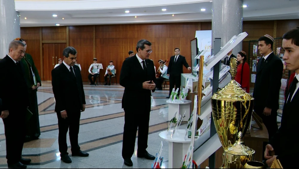 THE PRESENTATION CEREMONY OF THE BOOK OF ESTEEMED PRESIDENT “ÝAŞLAR – WATANYŇ DAÝANJY” WAS HELD