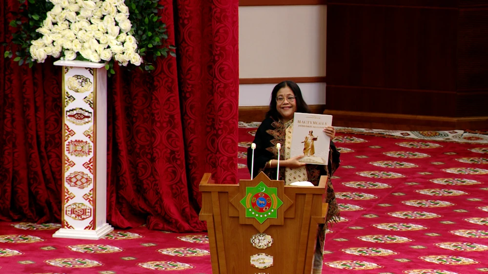 PRESENTATION CEREMONY OF THE NEW BOOK «MAGTYMGULY – DÜNÝÄNIŇ AKYLDARY »