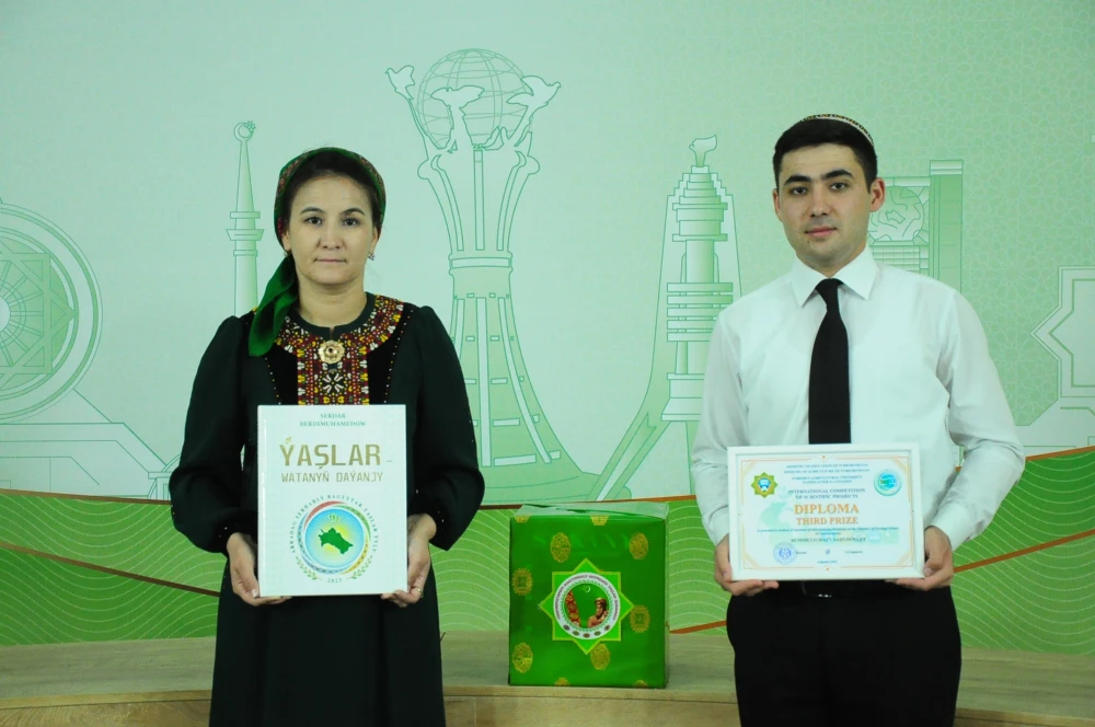 TALYBYMYZ HALKARA YLMY-TASLAMA BÄSLEŞIGINIŇ  ÝEŇIJISI surady