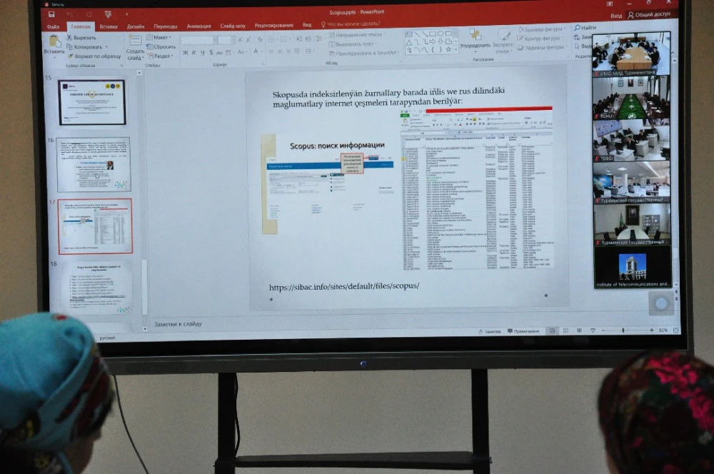 Instructors of the IIRMFA took part in an online seminar