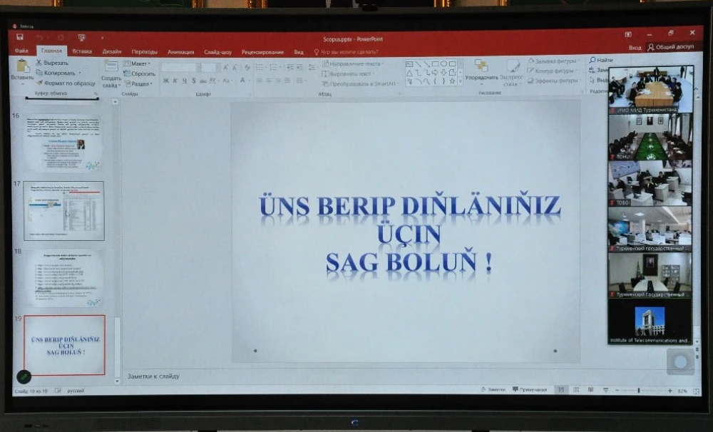 Instructors of the IIRMFA took part in an online seminar
