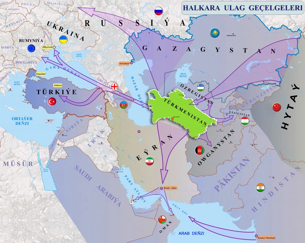 «Beýik Ýüpek ýoluny dikeltmek» we «Bir guşak, bir ýol» strategiýalary: ösüşiň hatyrasyna utgaşykly maksatlar. surady