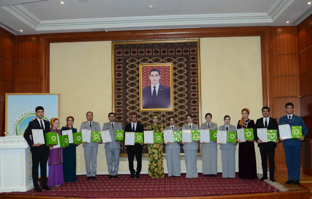 The Awarding Ceremony of the Competition “Jan Watanym Türkmenistan” surady