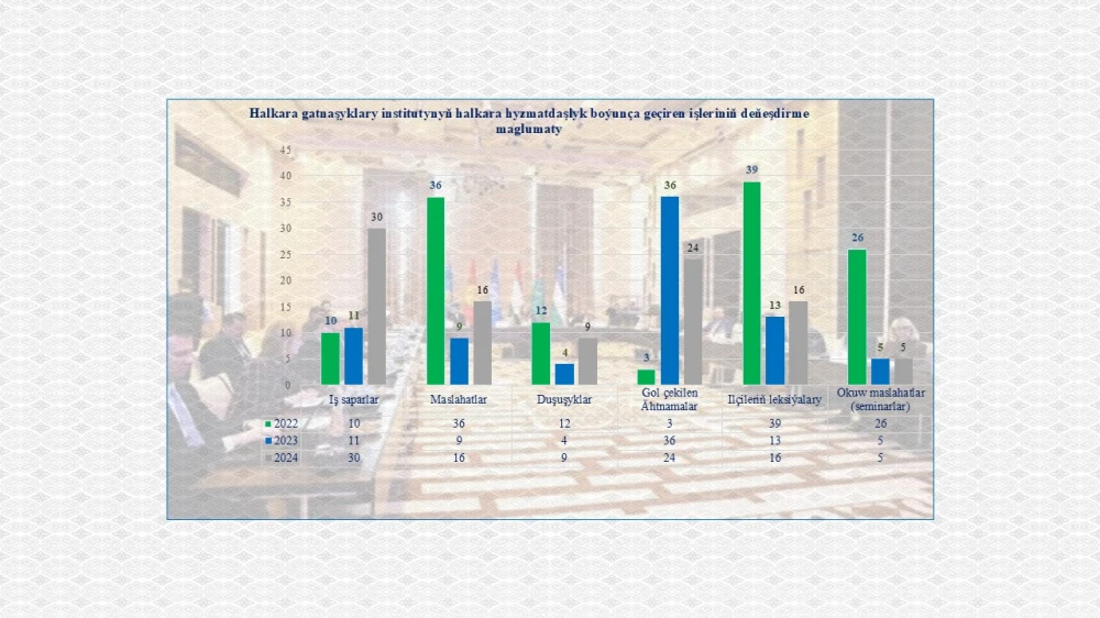 Indicators of the Institute of International Relations of the Ministry of Foreign Affairs of Turkmenistan for 2024 I